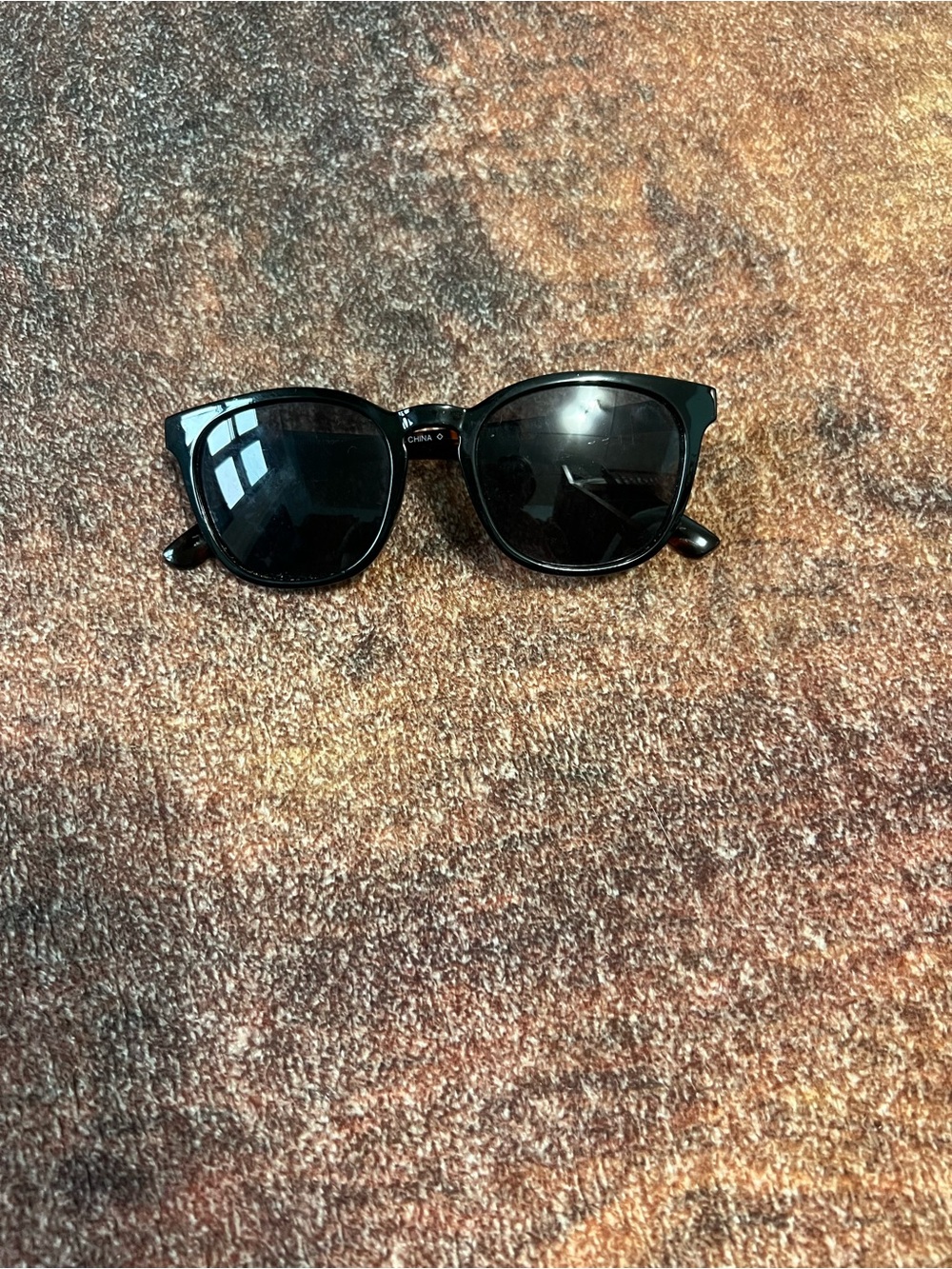 Classic Women's Black Cat-Eye Sunglasses